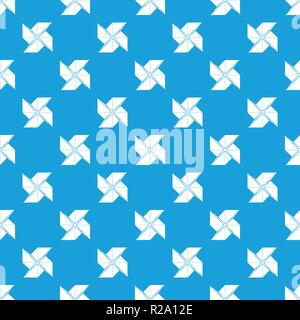 Origami shuriken pattern vector seamless blue Stock Vector