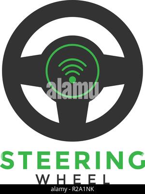 Steering wheel graphic design template vector Stock Vector