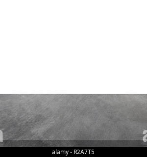 Empty concrete table on isolated white and background. Stock Photo