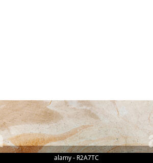Stone marble on isolated white background with space. Stock Photo