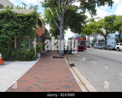 Miami, Florida 10-21-2018 Street scene on Calle Ocho - Eigth Street - in Miami's Little Havana. Stock Photo