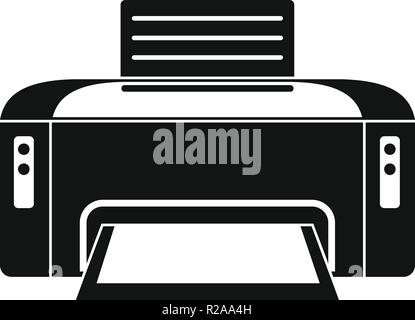 Copier printer icon. Simple illustration of copier printer vector icon for web design isolated on white background Stock Vector
