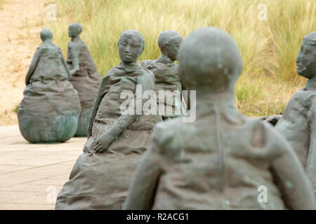 South Shields/England - October 14th 2017: Conversation Piece aka The Weebles weird and wonderful statues by Juan Munoz South Shields/England - October 14th 2017: Conversation Piece aka The Weebles weird and wonderful statues by Juan Munoz