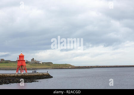 South Shields/England - October 14th 2017: South Shields pier with people fishing South Shields/England - October 14th 2017: South Shields pier with people fishing
