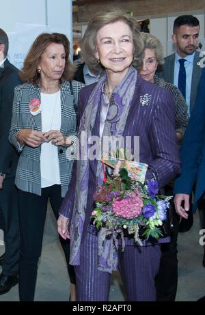 Madrid, Spain. 18th Nov 2018. Spanish Queen Sofia of Greece during ' Rastrillo Nuevo Futuro ' 2017 on Sunday November 18, 2018. Madrid Credit: CORDON PRESS/Alamy Live News Stock Photo