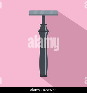 Old fashion razor icon. Flat illustration of old fashion razor vector icon for web design Stock Vector