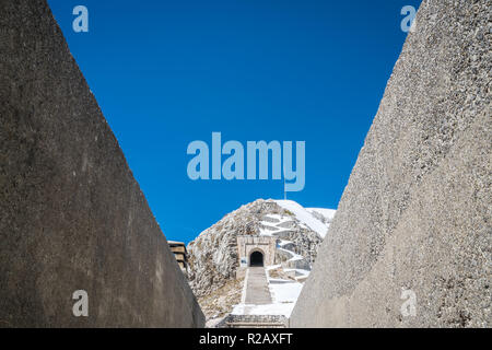 c on top of Mount Lovcen in Lovcen National Park, Montenegro Stock Photo