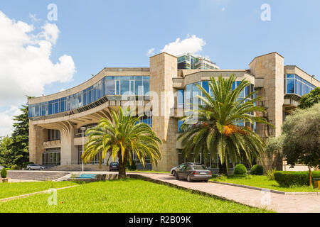 Tirana, Albania- 01 July 2014: Polytechnic University of Tirana, public university. Tirana is the capital and most populous city of Albania. Stock Photo