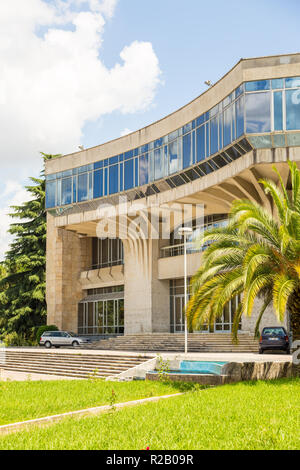 Tirana, Albania- 01 July 2014: Polytechnic University of Tirana, public university. Tirana is the capital and most populous city of Albania. Stock Photo