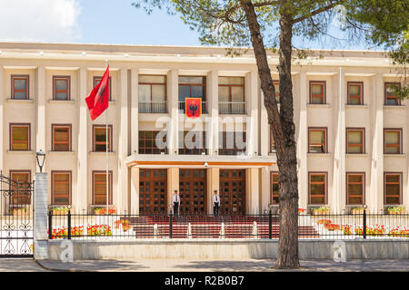 Tirana, Albania- 01 July 2014: Polytechnic University of Tirana, public university. Tirana is the capital and most populous city of Albania. Stock Photo