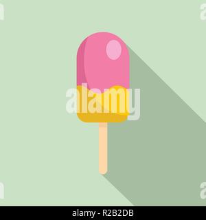 Cold ice cream icon. Flat illustration of cold ice cream vector icon for web design Stock Vector