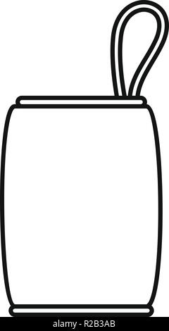 Protect bag icon. Outline illustration of protect bag vector icon for web design isolated on white background Stock Vector