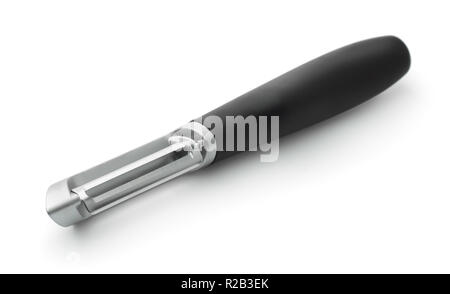 Vegetable peeler isolated on white Stock Photo