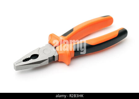Combination pliers isolated on white Stock Photo