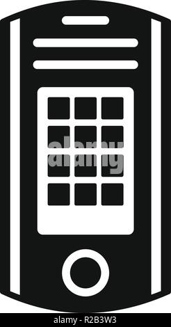 Intercom icon. Simple illustration of intercom vector icon for web design isolated on white background Stock Vector