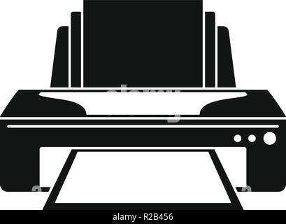 Jet printer icon. Simple illustration of jet printer vector icon for web design isolated on white background Stock Vector