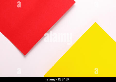 colored paper texture minimalism background. geometric shapes and lines Stock Photo