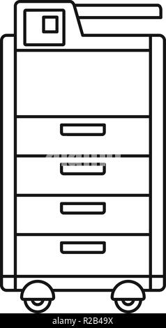 Office big printer icon, outline style Stock Vector Image & Art - Alamy
