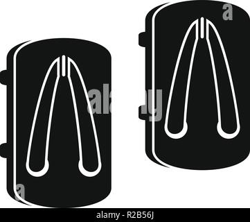 Asian slippers icon. Simple illustration of asian slippers vector icon for web design isolated on white background Stock Vector