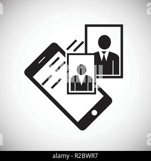 Received pictures from friend on white background Stock Vector