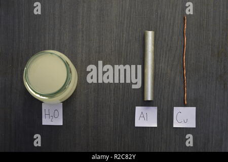 Electrolysis project step by step Stock Photo