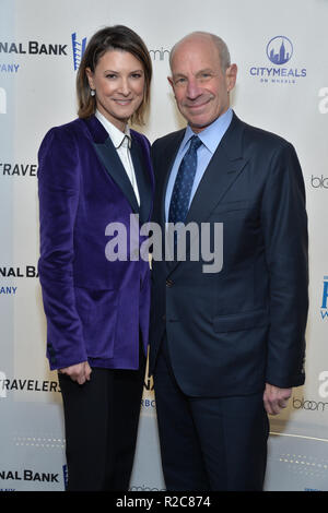 Lizzie Tisch and Jonathan Tisch attend Citymeals' 32nd power lunch for women at The Rainbow Room on November 14, 2018 in New York City. Stock Photo