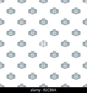 Music school pattern vector seamless Stock Vector