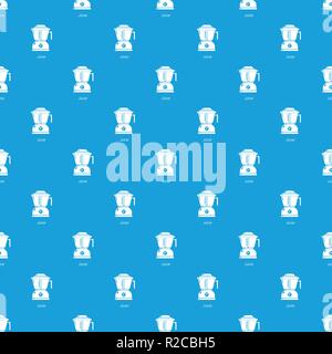 Juicer pattern vector seamless blue Stock Vector