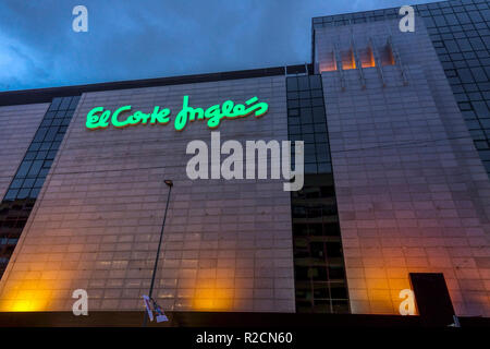 El Corte Ingles, Shopping Centre, Alicante, Spain Stock Photo