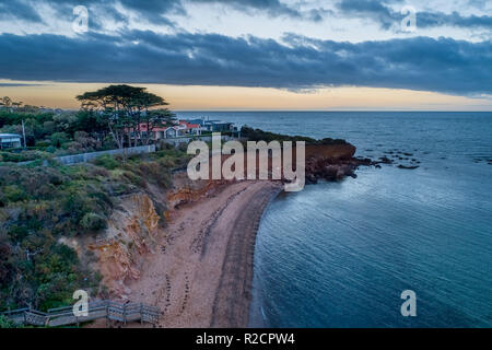 Daveys Bay at sunset Stock Photo