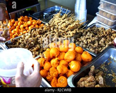 Photo of assorted street food at a food stall Stock Photo