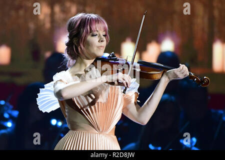 September 27, 2018 - Nashville, TN, U.S. - 27 September 2018 - Nashville, TN Lindsey Stirling. CMA Country Christmas held at Belmont Universityâ€™s Curb Event Center (Credit Image: © Dara-Michelle Farr/AdMedia via ZUMA Wire) Stock Photo