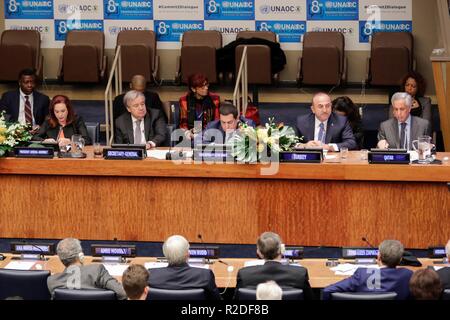 United Nations, New York, USA, November 19, 2018 - The 8th Global Forum of the United Nations Alliance of Civilizations on #Commit2Dialogue: Partnerships for Prevention and Sustaining Peace today at the UN Headquarters in New York. Photo: Luiz Rampelotto/EuropaNewswire | usage worldwide Stock Photo