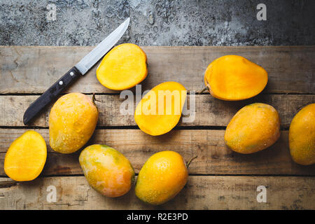 Fresh ripe mangoes Stock Photo