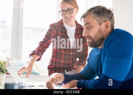 Software engineers developing new app Stock Photo