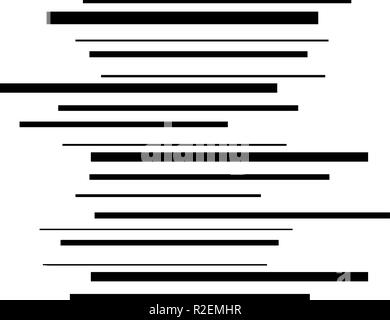 Black stripes are thin and thick creating movement. horizontal lines graphic design. Abstract Background. vector illustration. Stock Vector