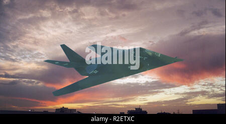 f-117 a - nighthawk stealth icon photo 1 Stock Photo