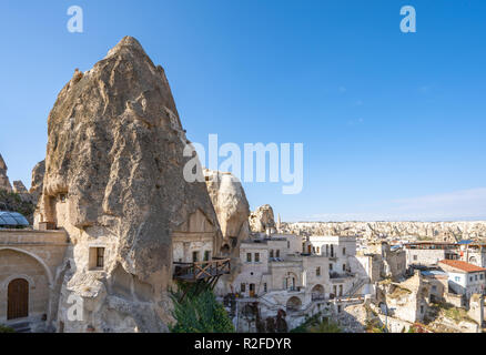 Landscape of Cappadocia in Goreme, Turkey. Stock Photo