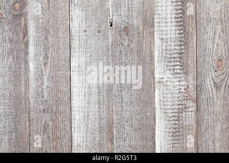 Vintage grey painted rustic old wooden horizontal planks wall textured background. Faded natural wood board panel structure Stock Photo