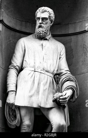 portrait of the famous sculptor Benvenuto Cellini Stock Photo