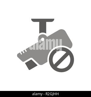 CCTV icon vector template. No security camera icon Stock Vector