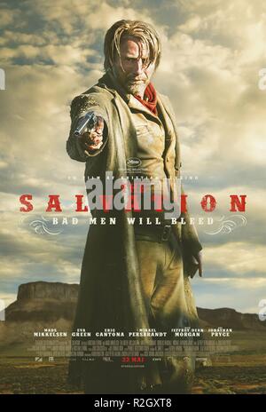 The Salvation Year : 2014 Denmark / UK Director :  Kristian Levring Mads Mikkelsen Movie poster (Dk) Stock Photo