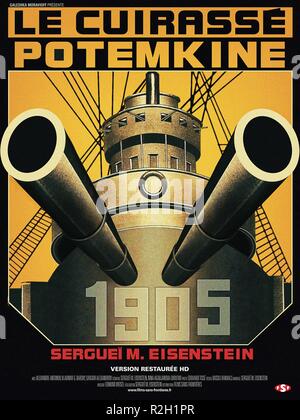 Bronenosets Potyomkin  Battleship Potemkin Year: 1925 Soviet Union Directors : Grigori Aleksandrov, Sergei M. Eisenstein Movie poster (Fr) Stock Photo