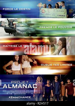 Project Almanac Year 2014 USA Director : Dean Israelite Movie poster (Fr) Stock Photo