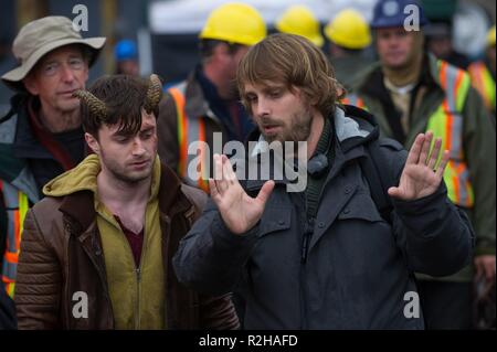 Horns Year : 2013 USA   Director : Alexandre Aja Daniel Radcliffe, Alexandre Aja Shooting picture Stock Photo
