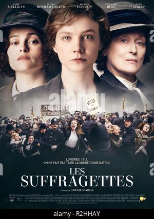 Suffragette Year : 2015 UK Director : Sarah Gavron Helena Bonham Carter, Carey Mulligan, Meryl Streep Movie poster (Fr) Stock Photo