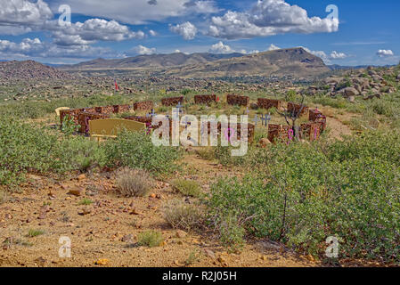 Granite Mountain Hotshots Memorial, Arizona, USA Stock Photo