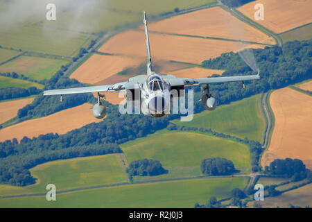 German Air Force, Panavia Tornado in flight Photographed at Royal International Air Tattoo (RIAT) Stock Photo