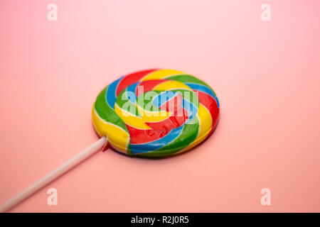Lollipop on 45 degree angle Stock Photo