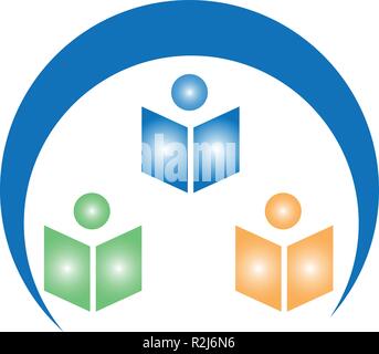 nice and easy Education logo vectors icon Stock Vector